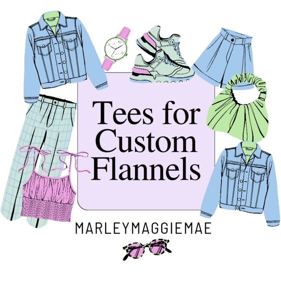 Tee Images for Our Custom Flannels Made By REQUEST - Picture 1 of 16